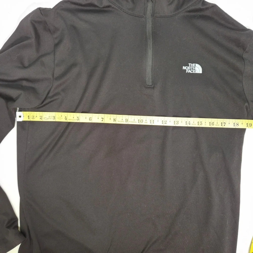 The North Face Shirt Mens Med Black 1/4 Zip Mock Neck Pullover Activewear Top